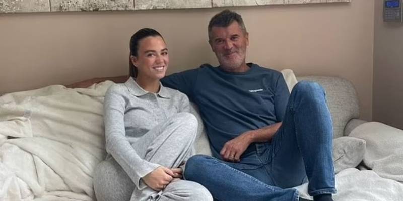 Huyền thoại Manchester United Roy Keane và con gái Leah Keane.  